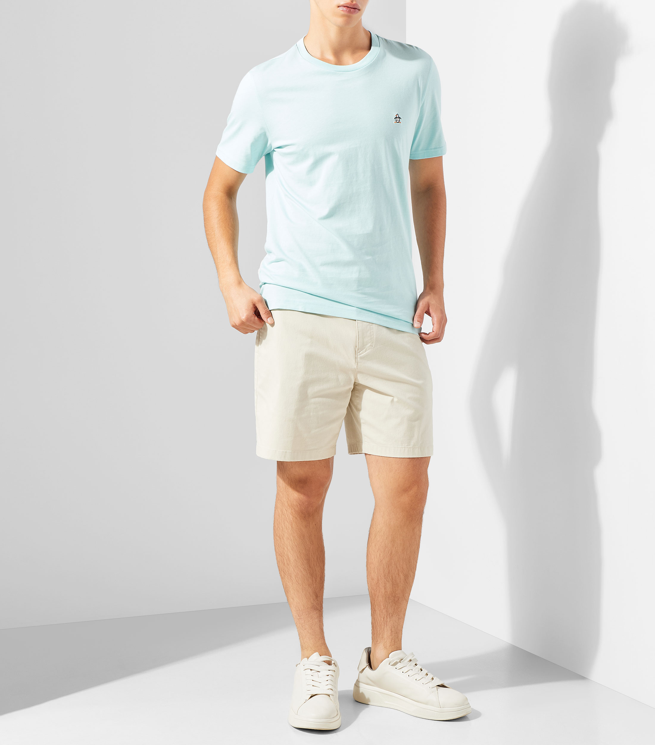 Playera cuello redondo manga corta lisa Hombre